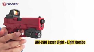 Pistoletowy celownik laserowy AM-LS01 + kombinacja światła