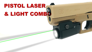 Pistoletowy celownik laserowy AM-LS01 + zestaw oświetlenia taktycznego